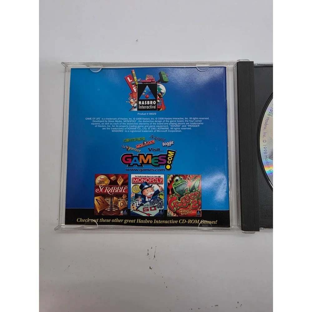 The Game of Life PC CD-ROM Hasbro Interactive 1998 Windows 95 98 Vintage Game
